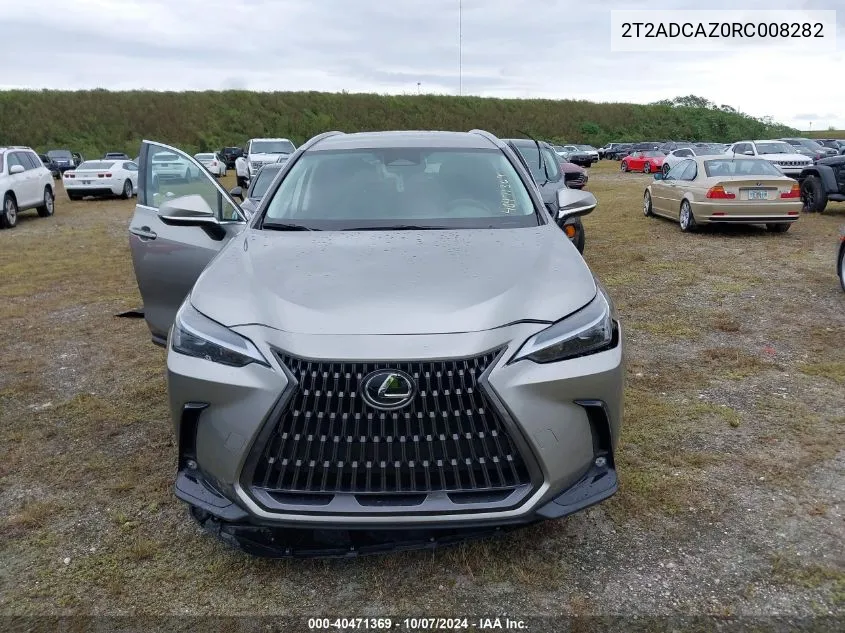 2024 Lexus Nx 250 250 Base/250 Premium VIN: 2T2ADCAZ0RC008282 Lot: 40471369