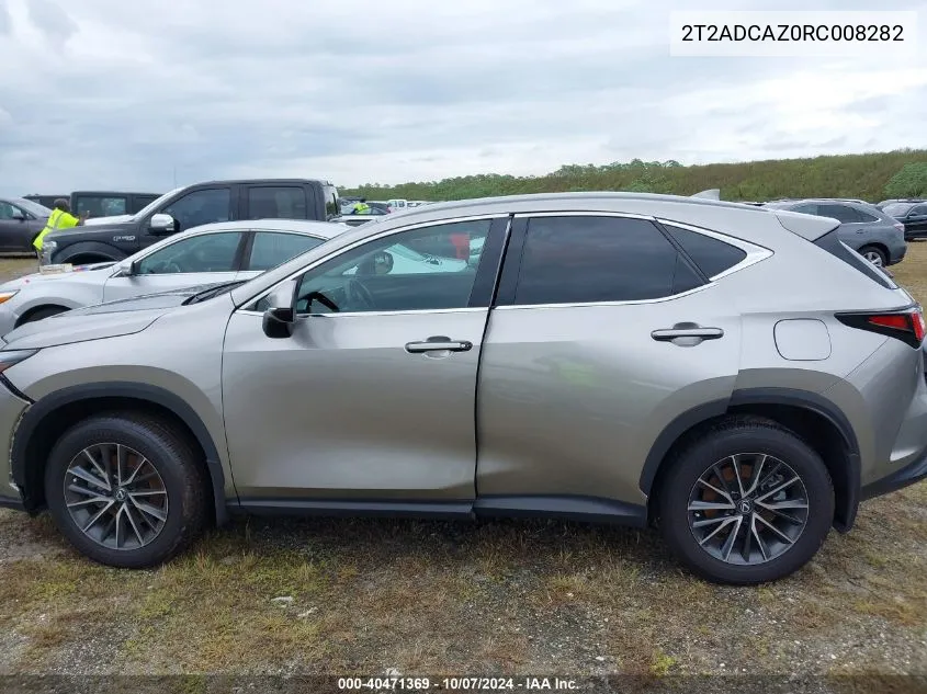 2024 Lexus Nx 250 250 Base/250 Premium VIN: 2T2ADCAZ0RC008282 Lot: 40471369