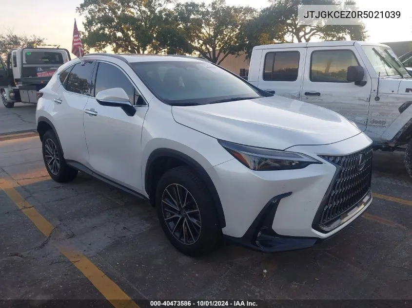 2024 Lexus Nx 350H Premium VIN: JTJGKCEZ0R5021039 Lot: 40473586