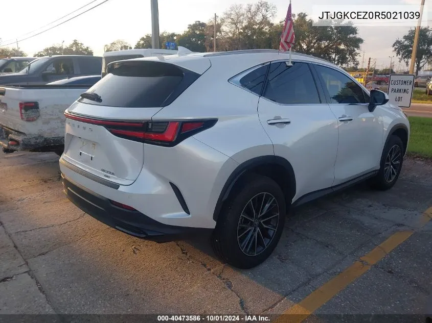 2024 Lexus Nx 350H Premium VIN: JTJGKCEZ0R5021039 Lot: 40473586