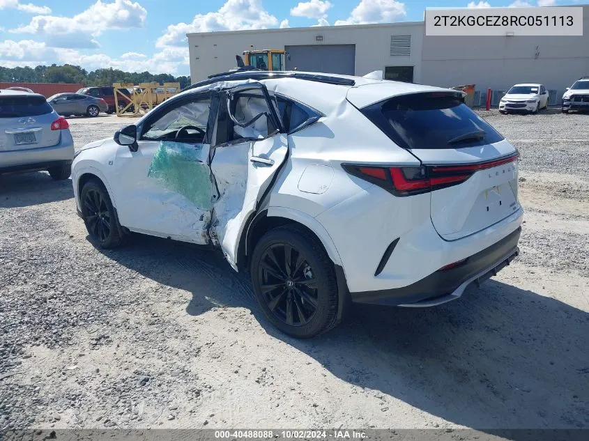 2T2KGCEZ8RC051113 2024 Lexus Nx 350 F Sport Handling