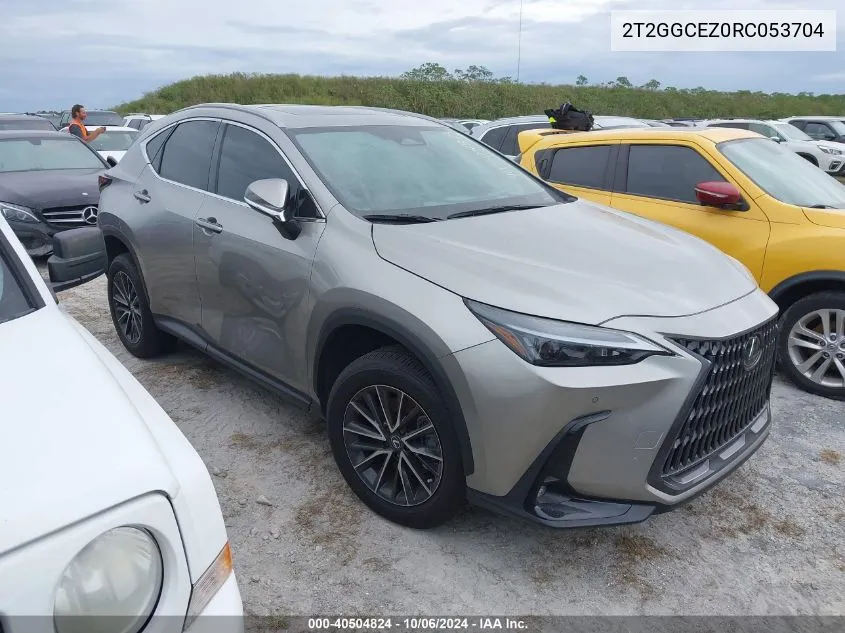 2024 Lexus Nx 350 Premium VIN: 2T2GGCEZ0RC053704 Lot: 40504824