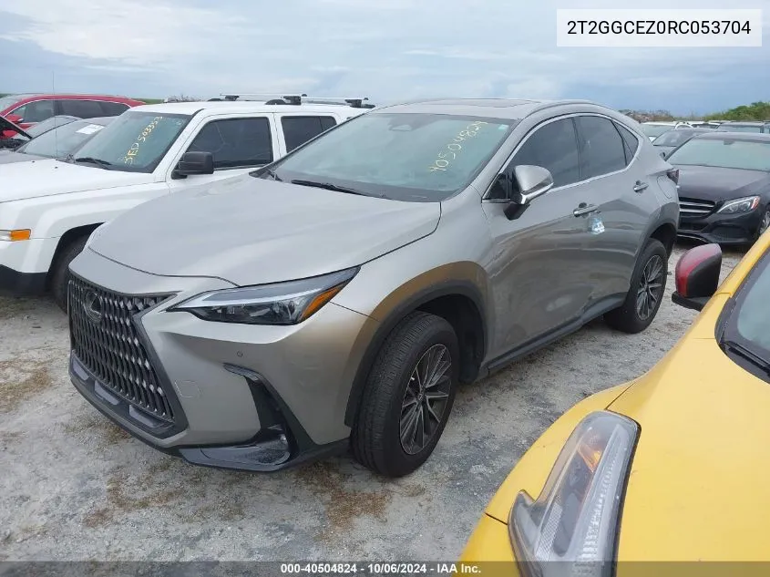 2024 Lexus Nx 350 Premium VIN: 2T2GGCEZ0RC053704 Lot: 40504824