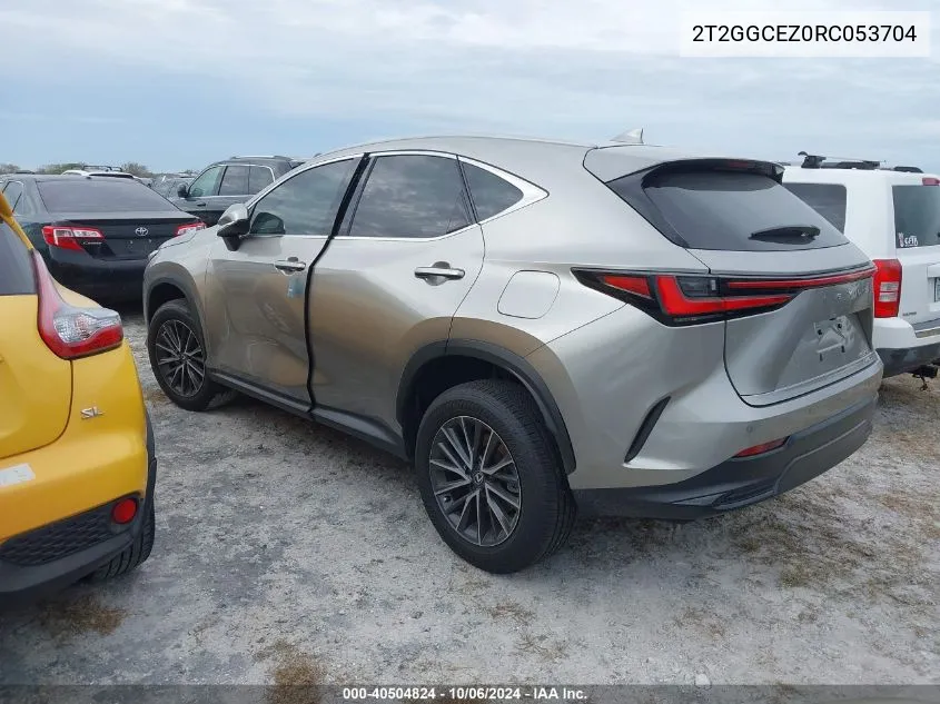 2024 Lexus Nx 350 Premium VIN: 2T2GGCEZ0RC053704 Lot: 40504824