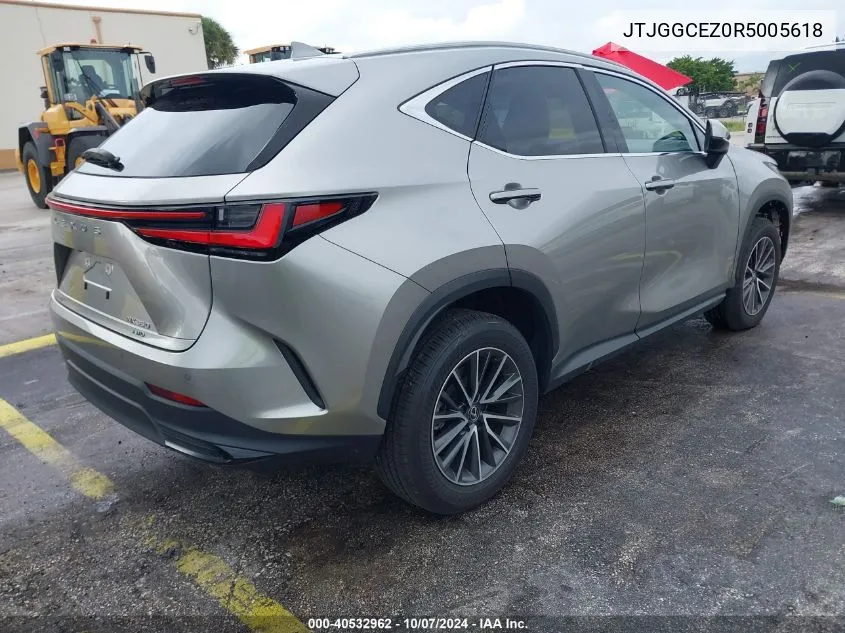 2024 Lexus Nx 350 Premium VIN: JTJGGCEZ0R5005618 Lot: 40532962