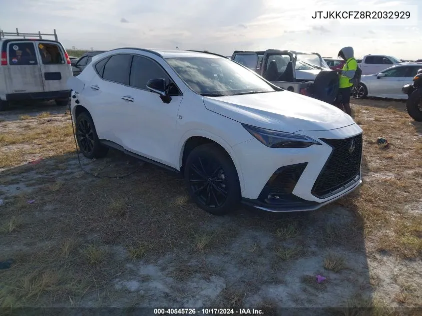 2024 Lexus Nx 450H Luxury/450H F Sport VIN: JTJKKCFZ8R2032929 Lot: 40545726