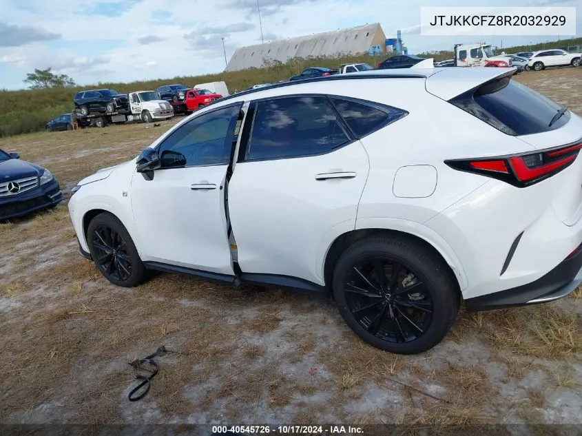 2024 Lexus Nx 450H Luxury/450H F Sport VIN: JTJKKCFZ8R2032929 Lot: 40545726