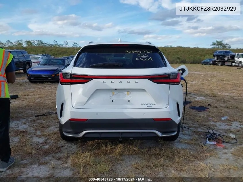 2024 Lexus Nx 450H Luxury/450H F Sport VIN: JTJKKCFZ8R2032929 Lot: 40545726