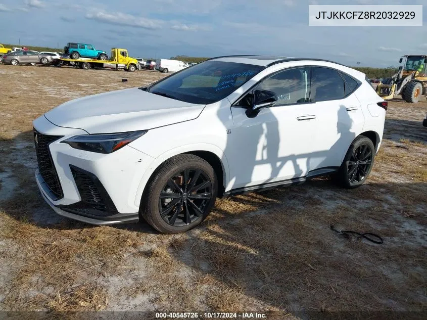 2024 Lexus Nx 450H Luxury/450H F Sport VIN: JTJKKCFZ8R2032929 Lot: 40545726