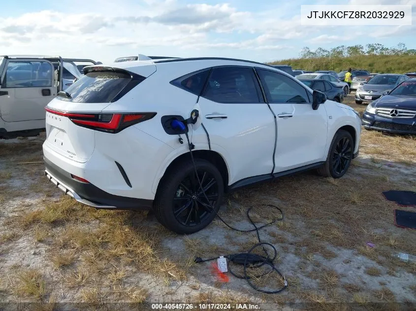 2024 Lexus Nx 450H Luxury/450H F Sport VIN: JTJKKCFZ8R2032929 Lot: 40545726