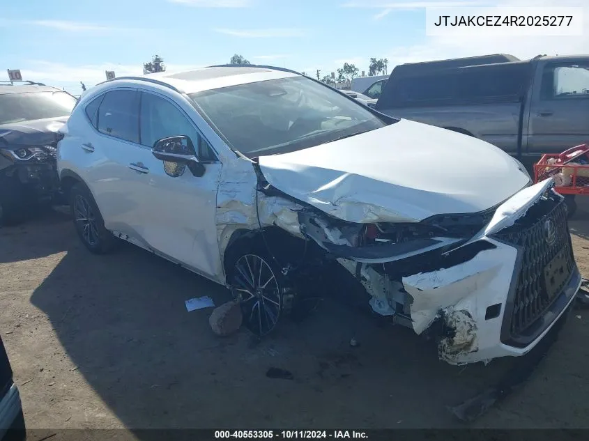 2024 Lexus Nx 350H VIN: JTJAKCEZ4R2025277 Lot: 40553305