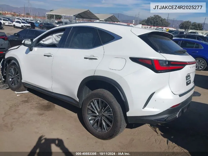 2024 Lexus Nx 350H VIN: JTJAKCEZ4R2025277 Lot: 40553305