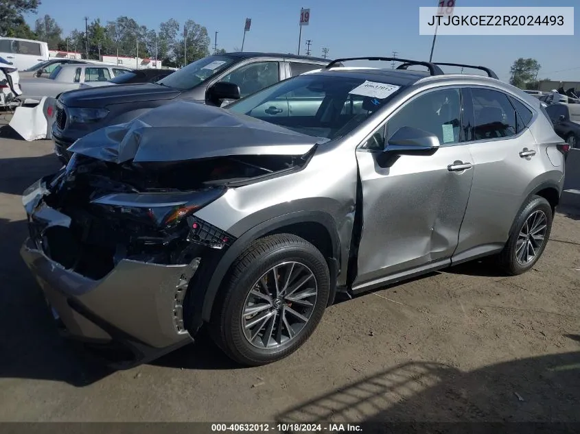 2024 Lexus Nx 350H Premium VIN: JTJGKCEZ2R2024493 Lot: 40632012