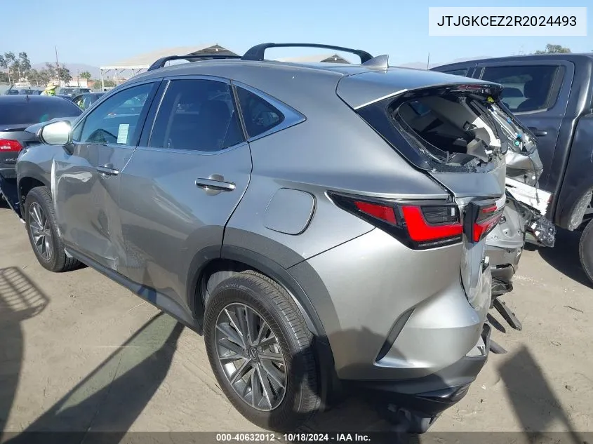 2024 Lexus Nx 350H Premium VIN: JTJGKCEZ2R2024493 Lot: 40632012