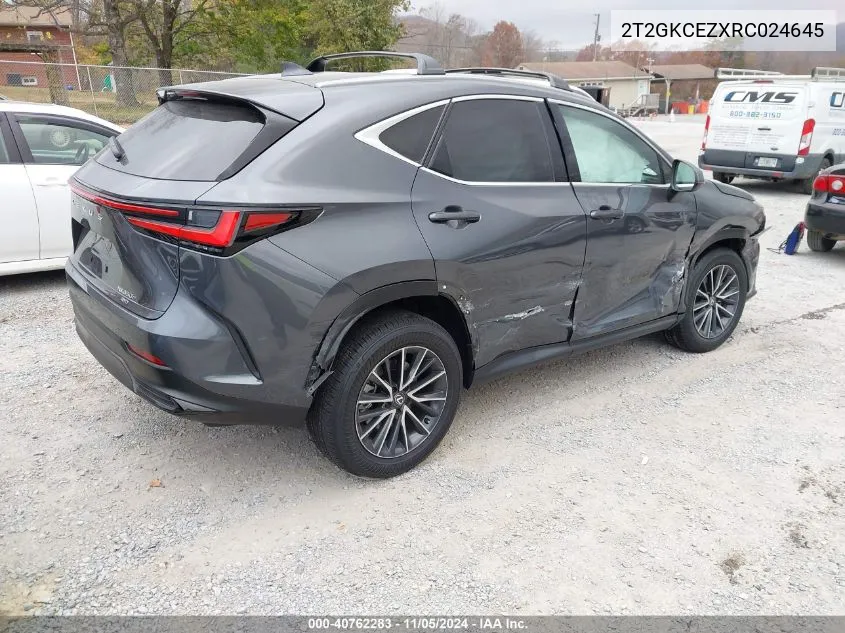 2T2GKCEZXRC024645 2024 Lexus Nx 350H Premium