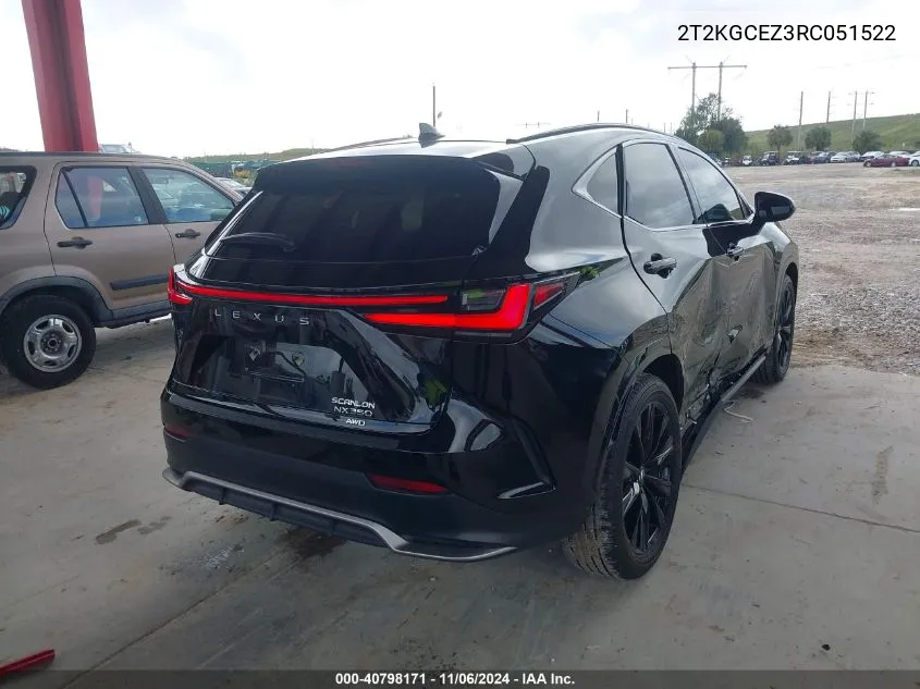 2024 Lexus Nx 350 F Sport Handling VIN: 2T2KGCEZ3RC051522 Lot: 40798171