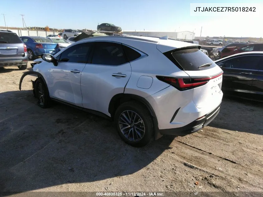 2024 Lexus Nx 350H VIN: JTJAKCEZ7R5018242 Lot: 40835325