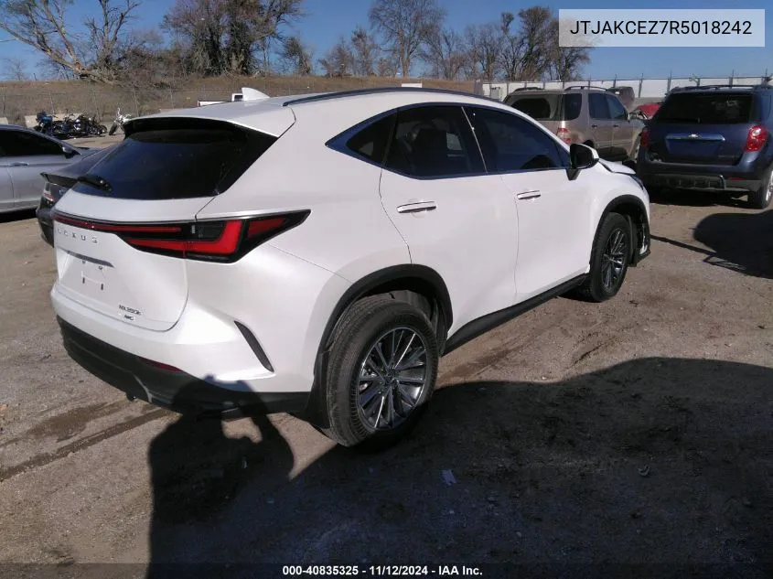 2024 Lexus Nx 350H VIN: JTJAKCEZ7R5018242 Lot: 40835325