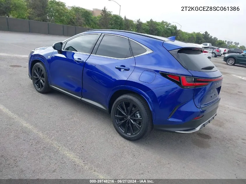 2T2KGCEZ8SC061386 2025 Lexus Nx 350 F Sport Handling