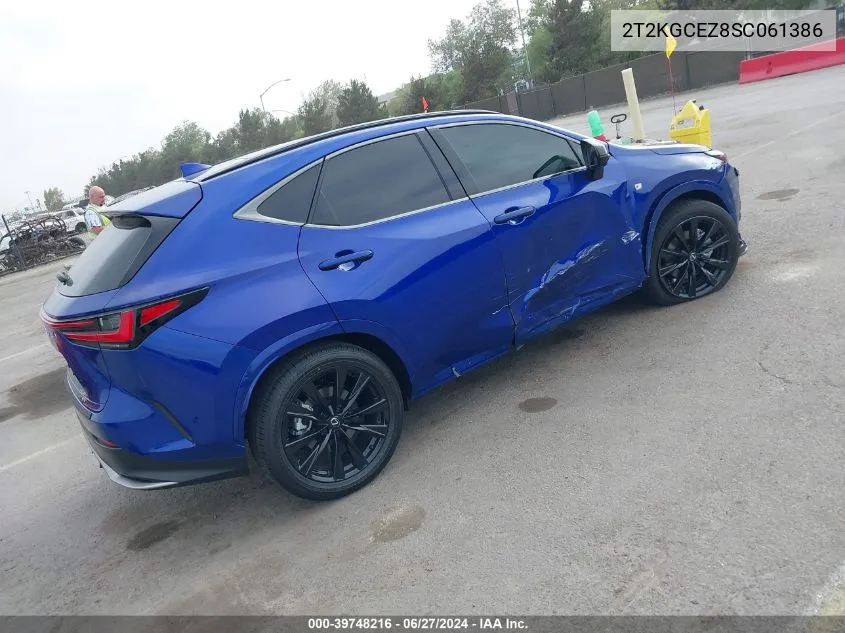 2T2KGCEZ8SC061386 2025 Lexus Nx 350 F Sport Handling