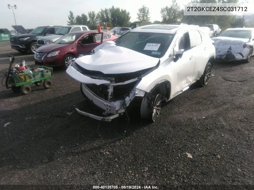 2025 Lexus Nx 350H Premium VIN: 2T2GKCEZ4SC031712 Lot: 40135705