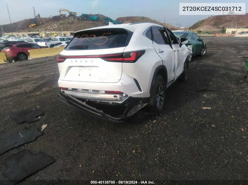 2T2GKCEZ4SC031712 2025 Lexus Nx 350H Premium