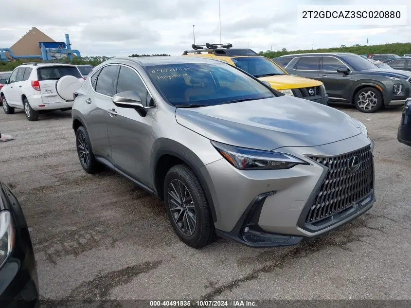 2025 Lexus Nx 250 Premium VIN: 2T2GDCAZ3SC020880 Lot: 40491835