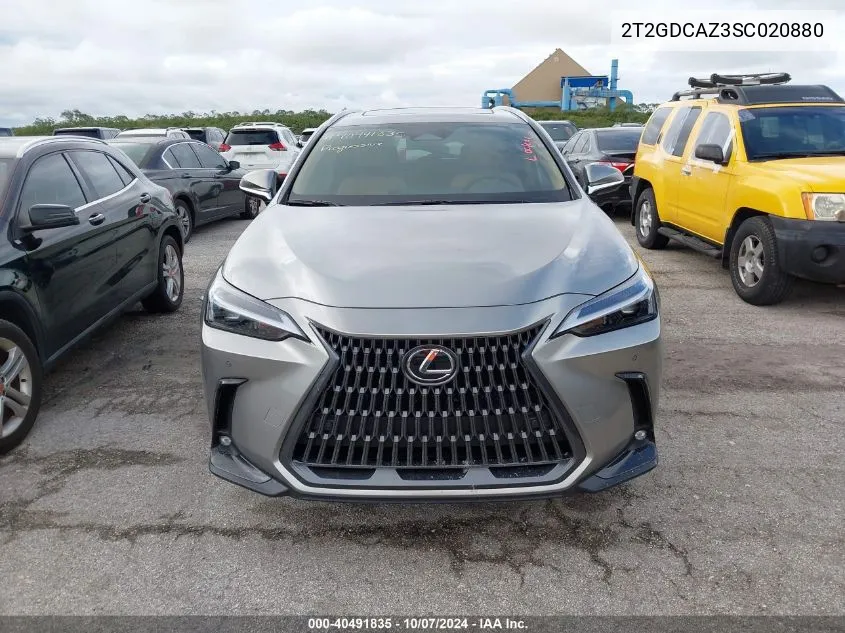 2025 Lexus Nx 250 Premium VIN: 2T2GDCAZ3SC020880 Lot: 40491835