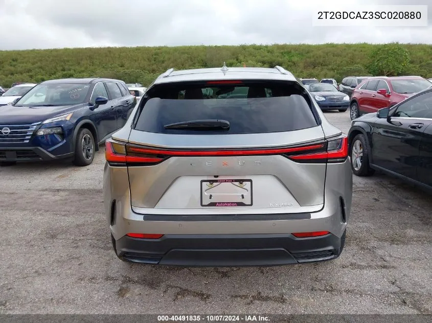 2025 Lexus Nx 250 Premium VIN: 2T2GDCAZ3SC020880 Lot: 40491835