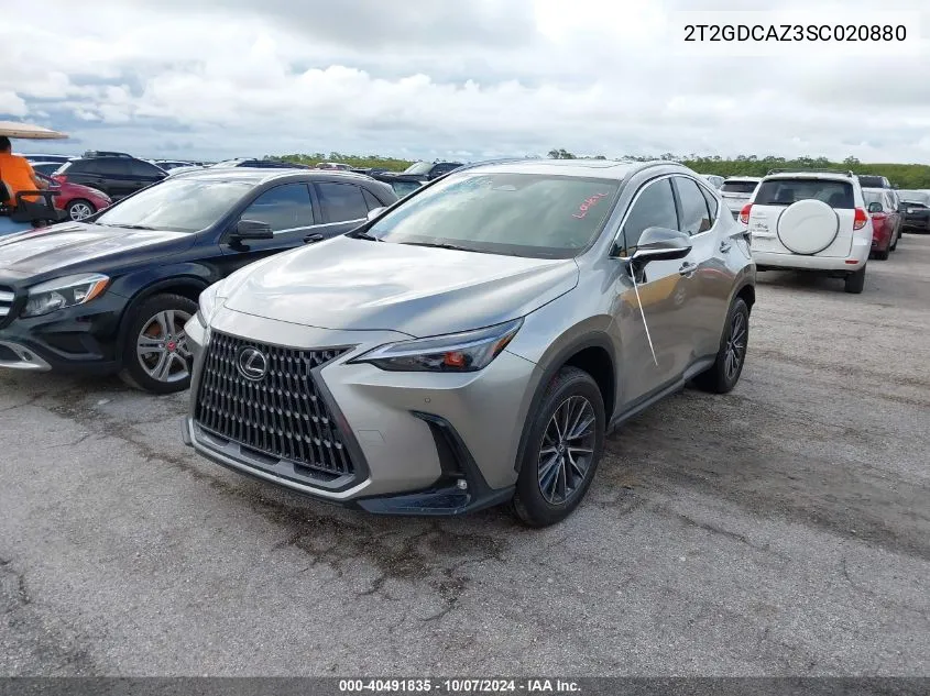 2025 Lexus Nx 250 Premium VIN: 2T2GDCAZ3SC020880 Lot: 40491835