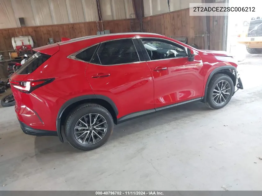 2025 Lexus Nx 250 VIN: 2T2ADCEZ2SC006212 Lot: 40796702