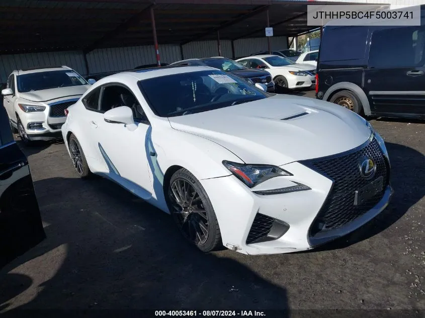 JTHHP5BC4F5003741 2015 Lexus Rc F