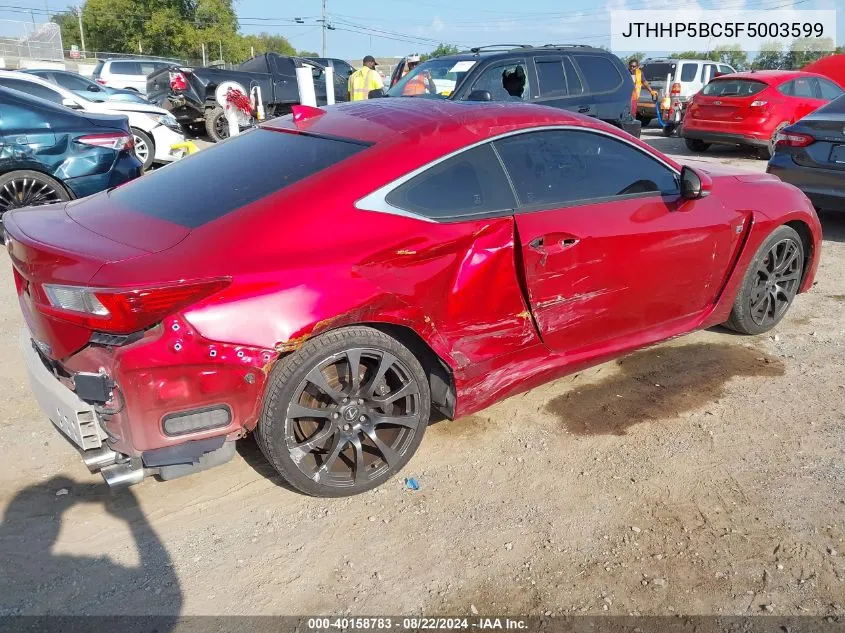 JTHHP5BC5F5003599 2015 Lexus Rc F