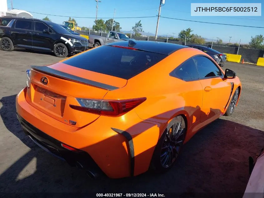 JTHHP5BC6F5002512 2015 Lexus Rc F