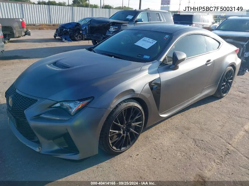 JTHHP5BC7F5003149 2015 Lexus Rc F