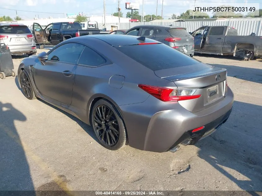 JTHHP5BC7F5003149 2015 Lexus Rc F