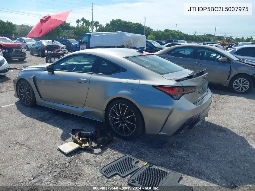 2020 Lexus Rc F VIN: JTHDP5BC2L5007975 Lot: 40379568