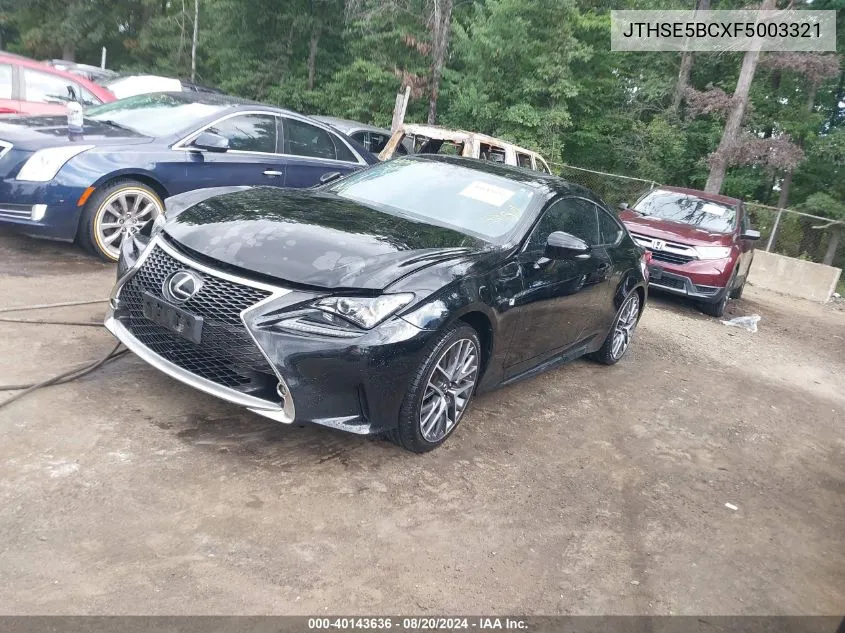 JTHSE5BCXF5003321 2015 Lexus Rc 350