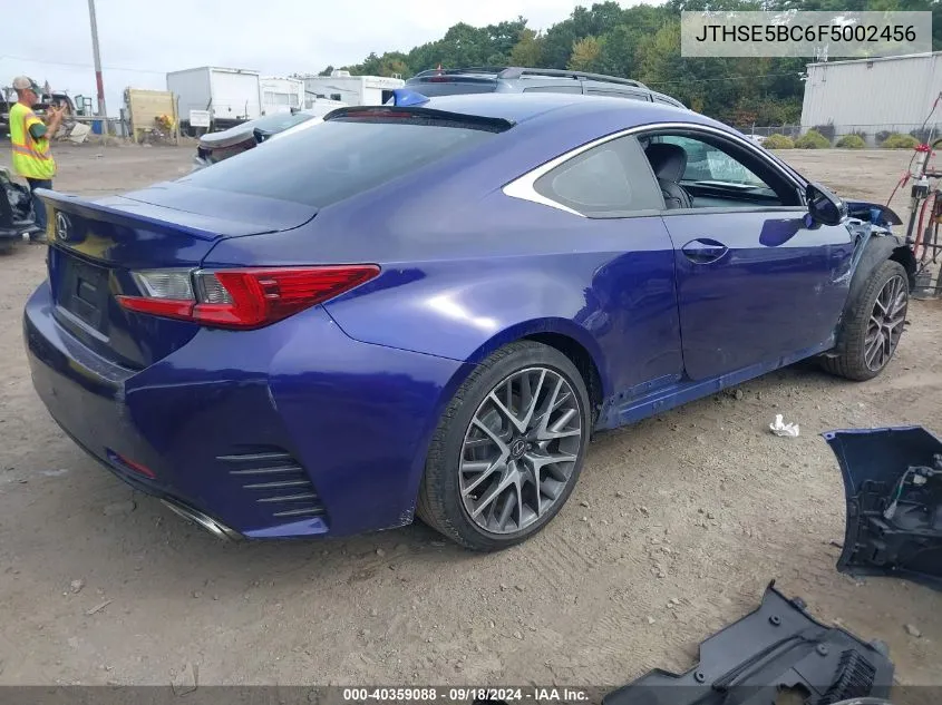 JTHSE5BC6F5002456 2015 Lexus Rc 350