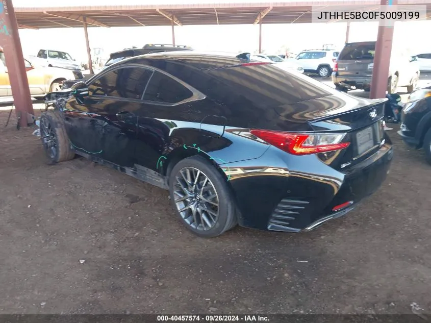 2015 Lexus Rc 350 VIN: JTHHE5BC0F5009199 Lot: 40457574