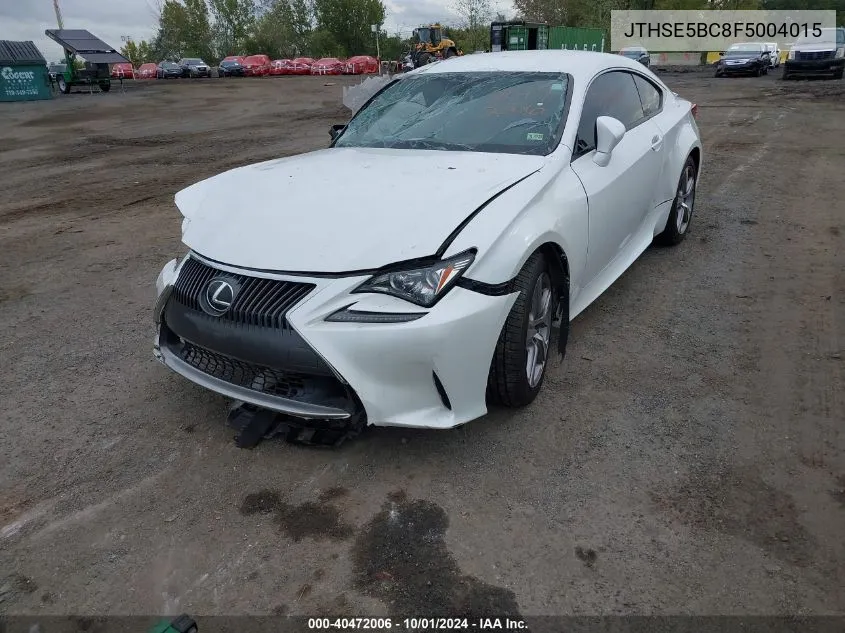 JTHSE5BC8F5004015 2015 Lexus Rc 350