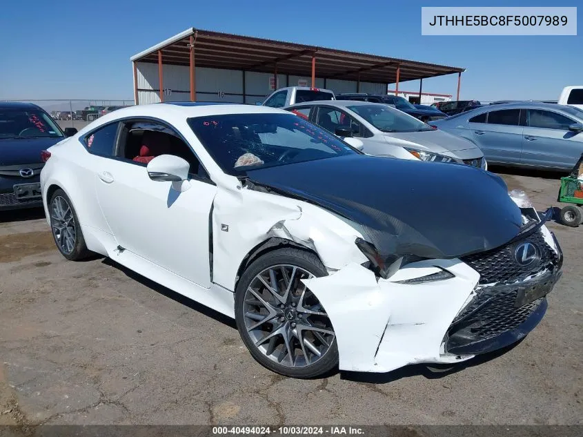 JTHHE5BC8F5007989 2015 Lexus Rc 350