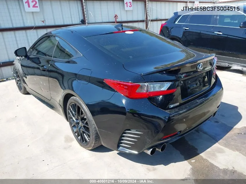 2015 Lexus Rc 350 VIN: JTHHE5BC3F5004515 Lot: 40501216