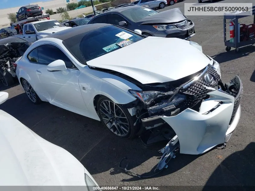 2015 Lexus Rc 350 VIN: JTHHE5BC8F5009063 Lot: 40656847