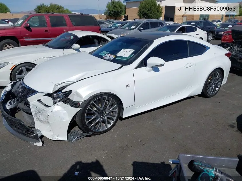 2015 Lexus Rc 350 VIN: JTHHE5BC8F5009063 Lot: 40656847