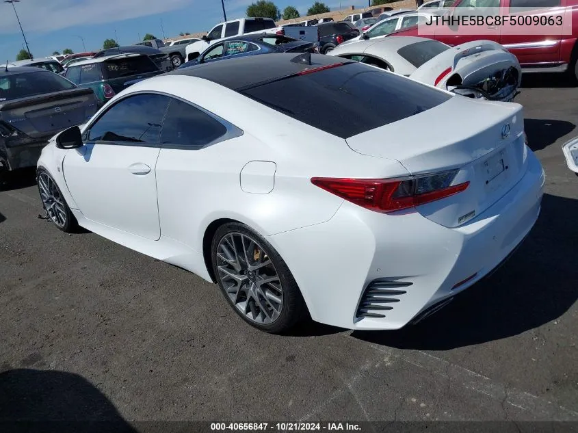 2015 Lexus Rc 350 VIN: JTHHE5BC8F5009063 Lot: 40656847