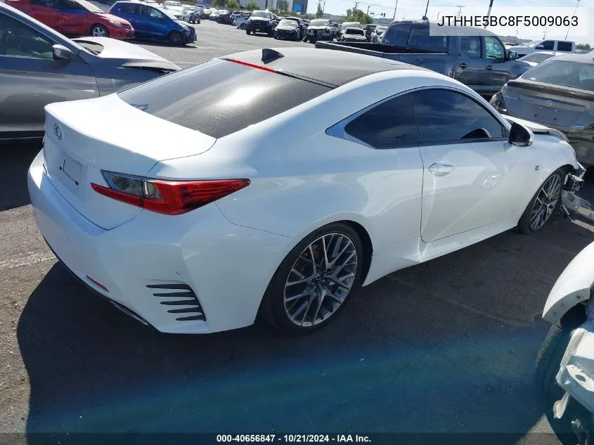 2015 Lexus Rc 350 VIN: JTHHE5BC8F5009063 Lot: 40656847