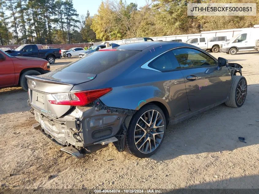 2015 Lexus Rc 350 350 VIN: JTHHE5BCXF5000851 Lot: 40684074