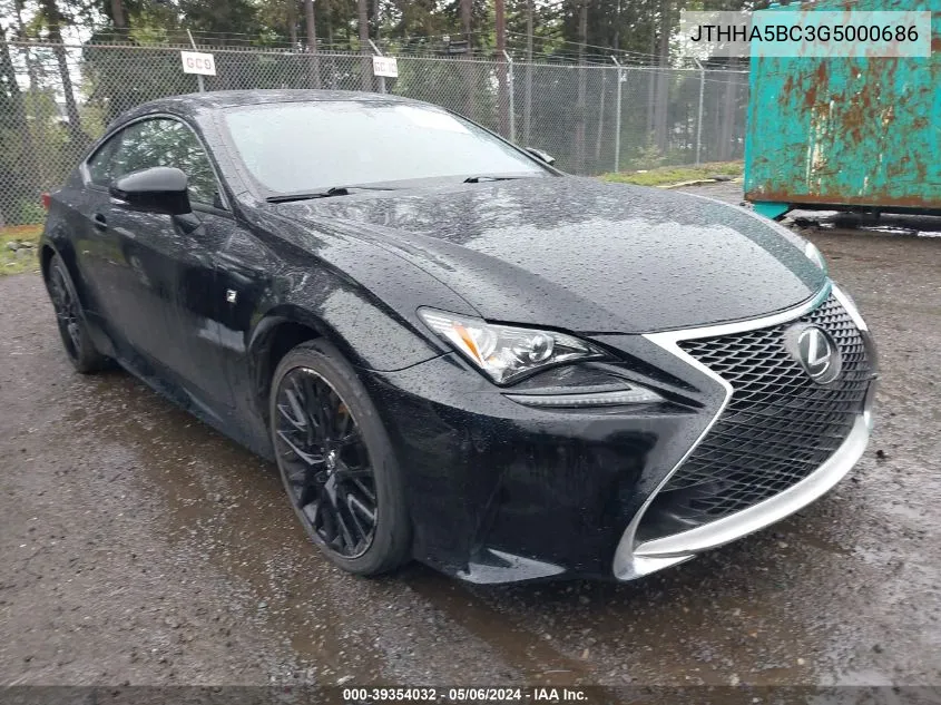 JTHHA5BC3G5000686 2016 Lexus Rc 200T