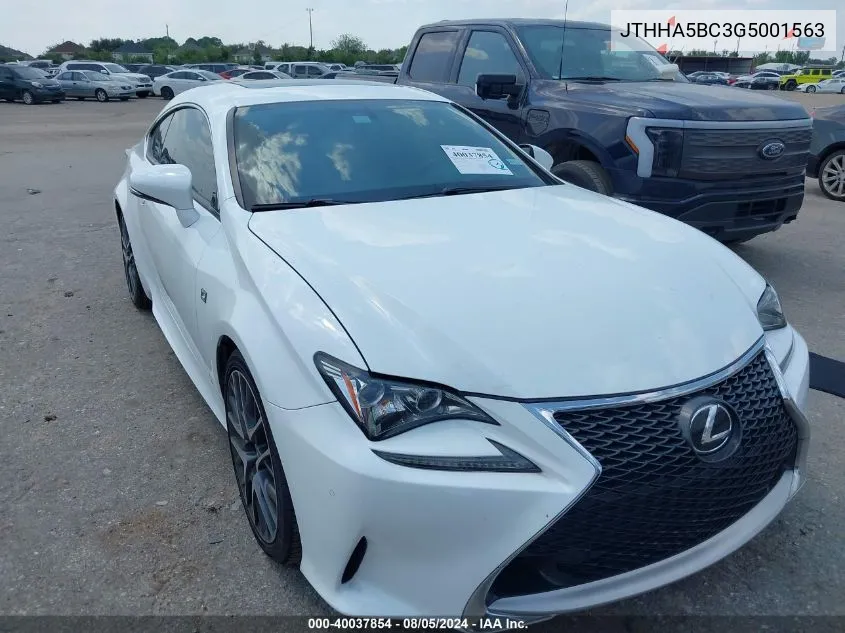 JTHHA5BC3G5001563 2016 Lexus Rc 200T